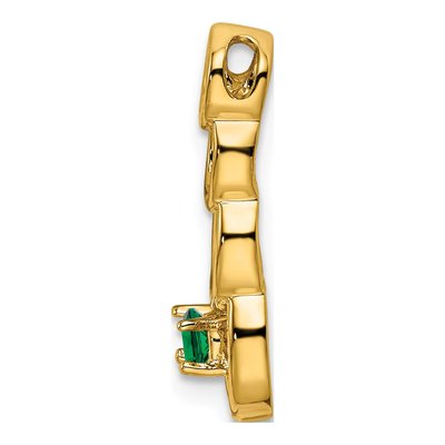 14K Yellow Gold 1-Stone Family Pendant Mounting – view 3