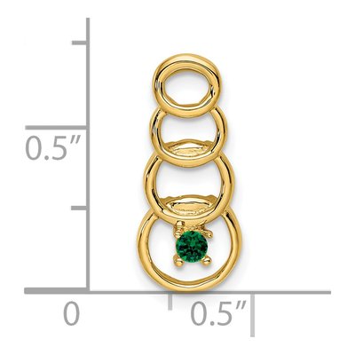 14K Yellow Gold 1-Stone Family Pendant Mounting – view 5