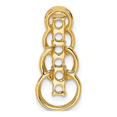 14K Yellow Gold Personalized 6-Stone Family Pendant – view 4