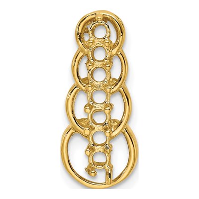 14K Yellow Gold Personalized 7-Stone Family Pendant – view 6