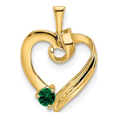 14K Yellow Gold 1-Stone Family Pendant Mounting – view 2