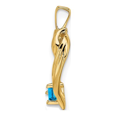 14K Yellow Gold 1-Stone Family Pendant Mounting – view 3