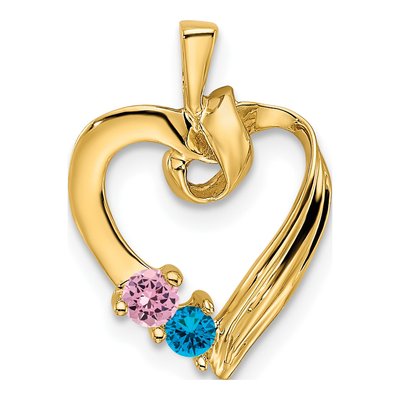 14K Yellow Gold Personalized Family Pendant – view 2