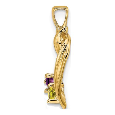 14K Yellow Gold Personalized Family Pendant – view 3