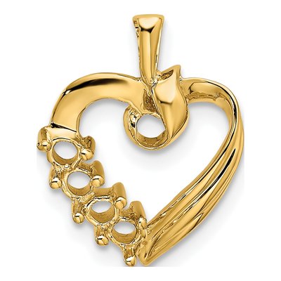 14K Yellow Gold 4-Stone Family Pendant – view 6