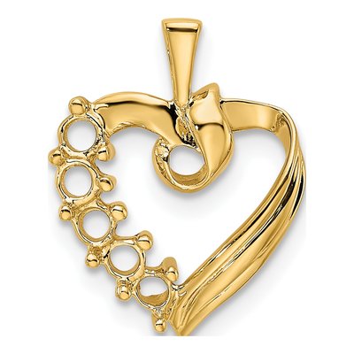 14K Yellow Gold 5-Stone Family Pendant – view 6
