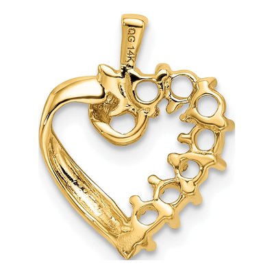 14K Yellow Gold Personalized 7 Stone Family Pendant – view 4