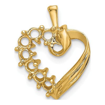 14K Yellow Gold Personalized 7 Stone Family Pendant – view 6