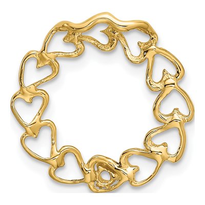14K Yellow Gold Family Pendant Mounting – view 4