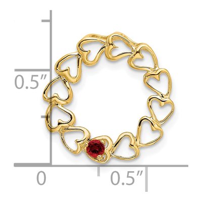 14K Yellow Gold Family Pendant Mounting – view 5