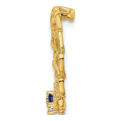 14K Yellow Gold 2-Stone Family Pendant – view 3