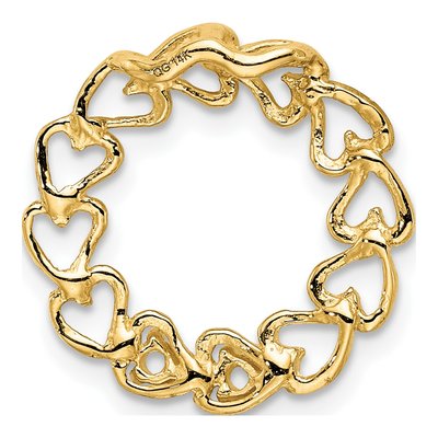 14K Yellow Gold Personalized 2-Stone Family Pendant – view 4