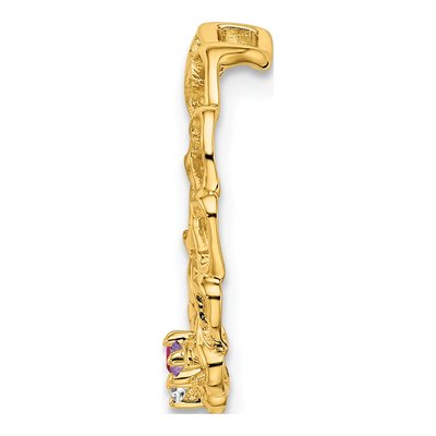 14K Yellow Gold Personalized Family Pendant Mounting – view 3