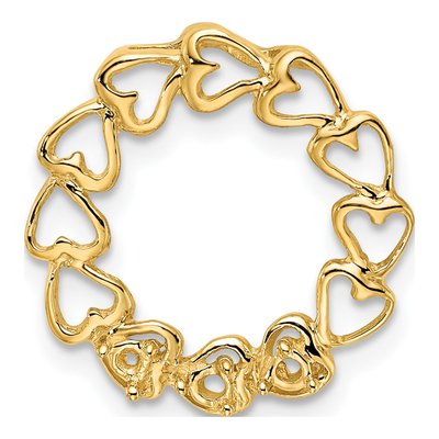 14K Yellow Gold Personalized Family Pendant Mounting – view 6