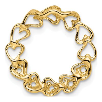 14K Yellow Gold Personalized 5-Stone Family Pendant Mounting – view 4