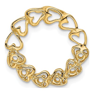 14K Yellow Gold 6-Stone Family Pendant Mounting – view 6