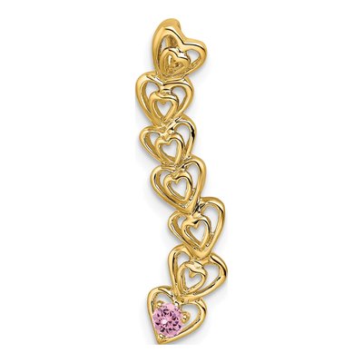 14K Yellow Gold 1-Stone Family Pendant Mounting – view 2