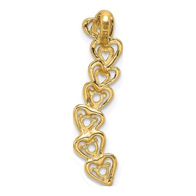 14K Yellow Gold Personalized 4-Stone Family Pendant – view 4