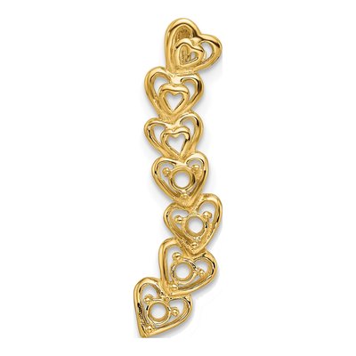 14K Yellow Gold Personalized 4-Stone Family Pendant – view 6
