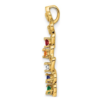 14K Yellow Gold Family Pendant – view 3