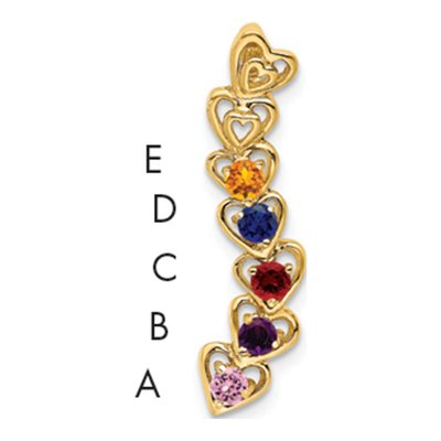 14K Yellow Gold Family Pendant