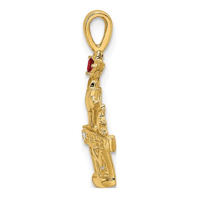 14K Yellow Gold Diamond Mother's Pendant – view 3