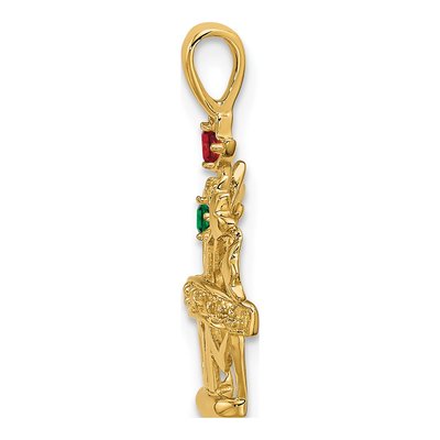 14K Yellow Gold Diamond Family Pendant – view 3