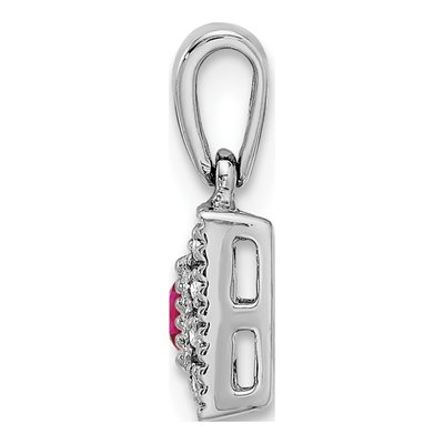 14K White Gold 1/20 ct tw Diamond Family Pendant – view 3