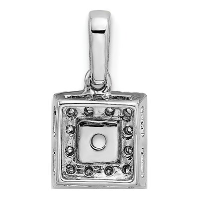 14K White Gold 1/20 ct tw Diamond Family Pendant – view 4