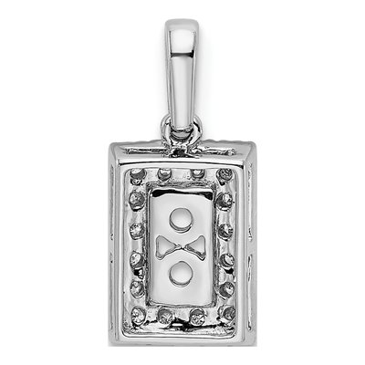 14K White Gold 1/15 ct tw Diamond Family Pendant – view 4