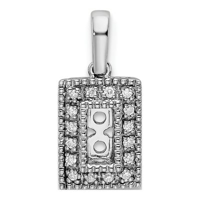 14K White Gold 1/15 ct tw Diamond Family Pendant – view 5