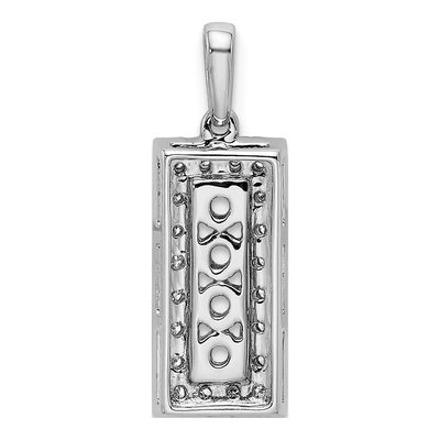 14K White Gold 1/15 ct tw Diamond Family Pendant – view 4