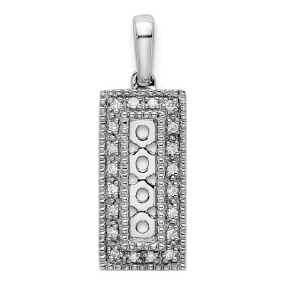 14K White Gold 1/15 ct tw Diamond Family Pendant – view 5
