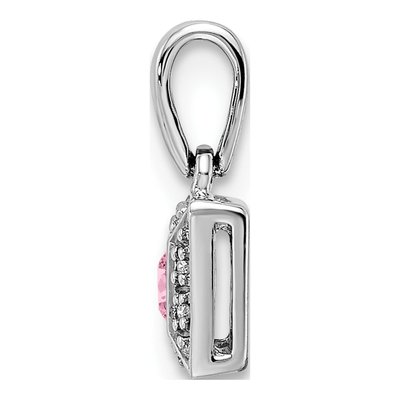 14K White Gold Diamond Family Pendant – view 3