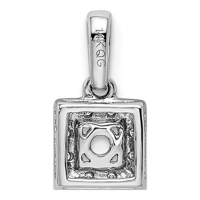 14K White Gold Diamond Family Pendant – view 4