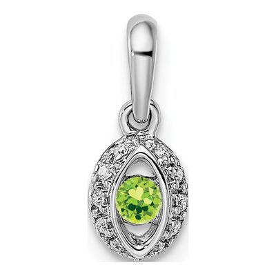 14K White Gold 1/20 ct tw Diamond Family Pendant – view 2