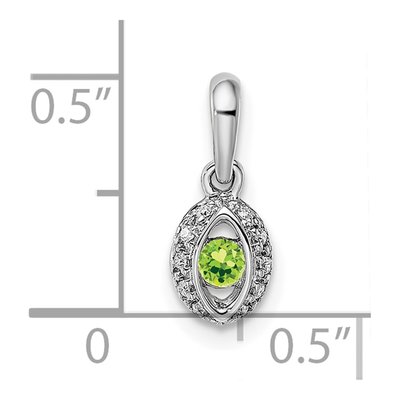 14K White Gold 1/20 ct tw Diamond Family Pendant – view 6