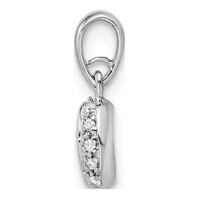 14K White Gold 1/20 ct tw Diamond Family Birthstone Pendant – view 3