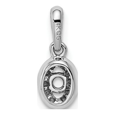 14K White Gold 1/20 ct tw Diamond Family Birthstone Pendant – view 4