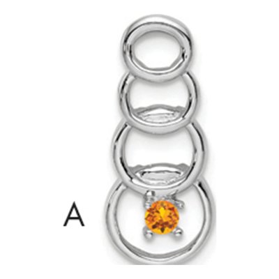14K White Gold Family Pendant Mounting