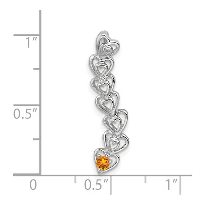 14K White Gold 1-Stone Family Pendant Mounting – view 4