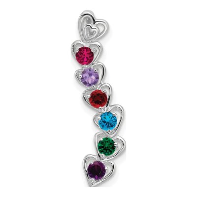 14K White Gold Family Pendant – view 2