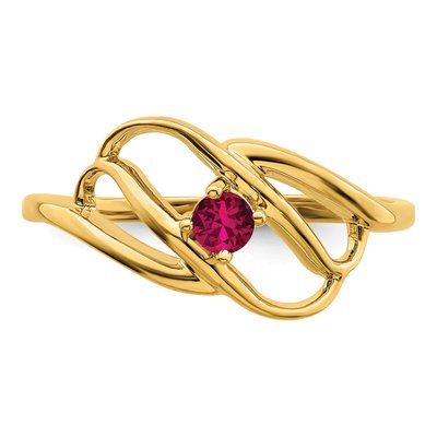 14K Yellow Gold Personalized Family Ring – view 5