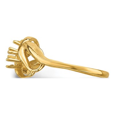 14K Yellow Gold 2-Stone Mother's Ring Mounting – view 3