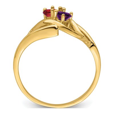 14K Yellow Gold Family Mother's Ring – view 3