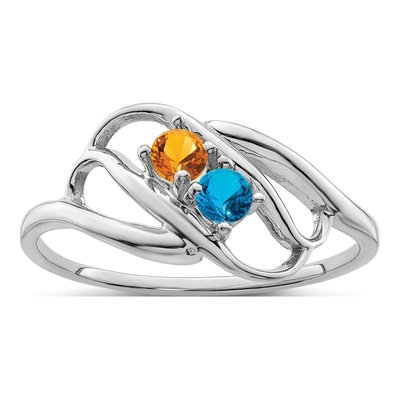 Sterling Silver Personalized Mother's Ring – view 2