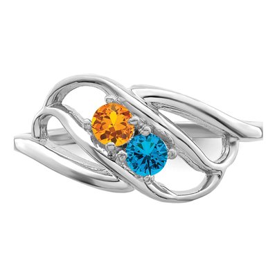 Sterling Silver Personalized Mother's Ring – view 5