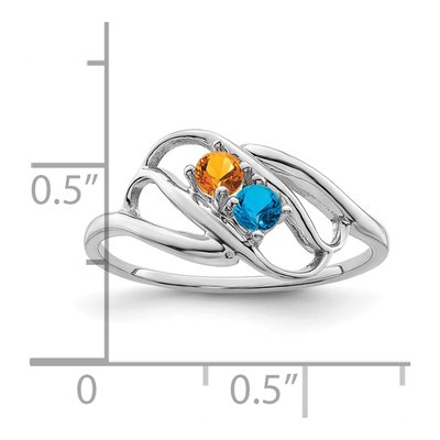 Sterling Silver Personalized Mother's Ring – view 6
