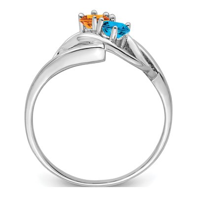 Sterling Silver Personalized Mother's Ring Mounting – view 3