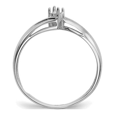 14K White Gold Mother's Ring Mounting – view 2